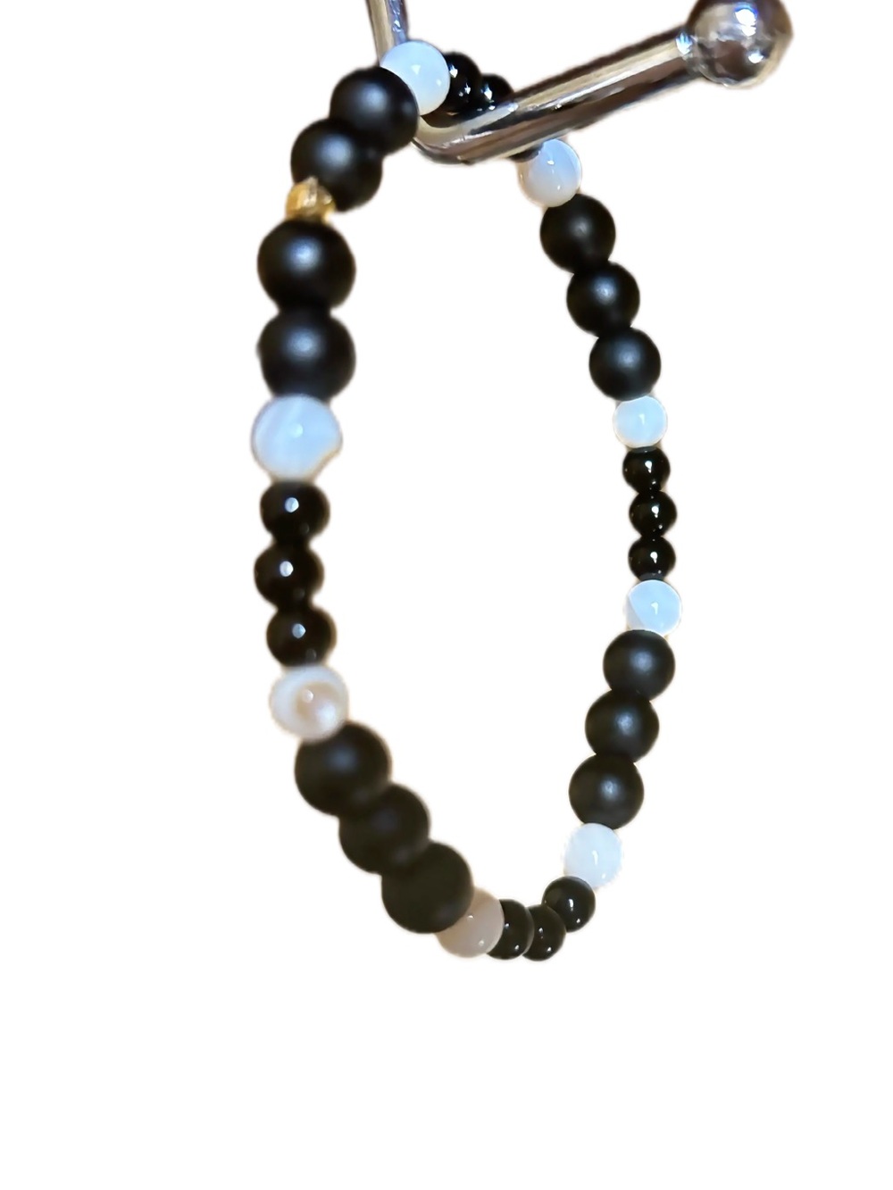 Handcrafted Genuine Matte Polished Black Onyx Mother of Pearl OS